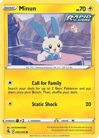 Minun (090/264) [SWSH08: Fusion Strike]