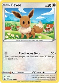 Eevee (205/264) [SWSH08: Fusion Strike]