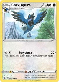 Corvisquire (220/264) [SWSH08: Fusion Strike]