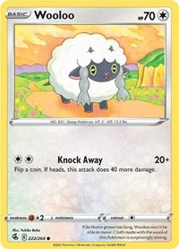 Wooloo (222) (222/264) [SWSH08: Fusion Strike]
