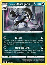 Galarian Obstagoon (161/264) [SWSH08: Fusion Strike]