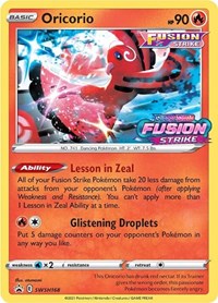 Oricorio (Prerelease) (SWSH168) [SWSH: Sword & Shield Promo Cards]