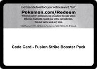 Code Card - Fusion Strike Booster Pack [SWSH08: Fusion Strike]