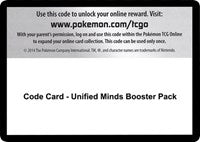Code Card - Unified Minds Booster Pack [SM - Unified Minds]