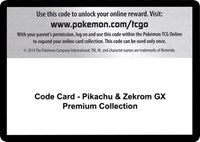 Code Card - Pikachu & Zekrom GX Premium Collection [Miscellaneous Cards & Products]