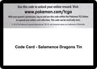 Code Card - Salamence Dragons Tin [Miscellaneous Cards & Products]