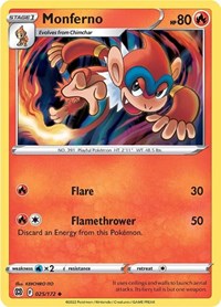 Monferno (025/172) [SWSH09: Brilliant Stars]