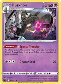 Dusknoir (062/172) [SWSH09: Brilliant Stars]