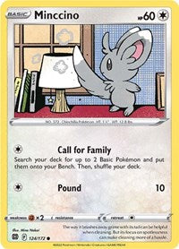 Minccino (124/172) [SWSH09: Brilliant Stars]