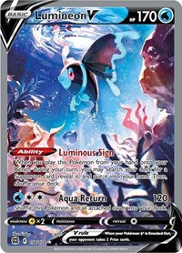 Lumineon V (Alternate Full Art) (156/172) [SWSH09: Brilliant Stars]