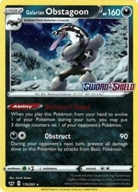 Galarian Obstagoon - 119/202 (Cosmos Holo) (119/202) [Miscellaneous Cards & Products]