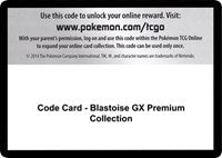 Code Card - Blastoise GX Premium Collection [SM - Unbroken Bonds]
