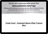 Code Card - Celestial Storm Elite Trainer Box [SM - Celestial Storm]