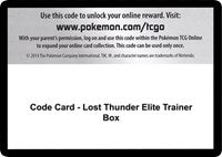 Code Card - Lost Thunder Elite Trainer Box [SM - Lost Thunder]