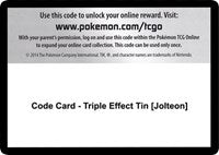 Code Card - Triple Effect Tin [Jolteon] [SM - Guardians Rising]
