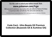 Code Card - Ultra Beasts GX Premium Collection [Buzzwole GX & Xurkitree GX] [SM - Crimson Invasion]