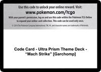 Code Card - Ultra Prism Theme Deck - "Mach Strike" [Garchomp] [SM - Ultra Prism]