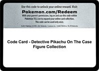 Code Card - Detective Pikachu On The Case Figure Collection [Detective Pikachu]