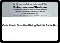 Code Card - Guardian Rising Build & Battle Box [SM - Guardians Rising]