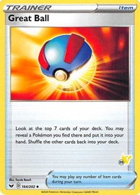 Great Ball - 164/202 (#29 Pikachu Stamped) (164/202) [Battle Academy 2022]