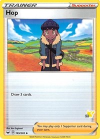 Hop - 165/202 (#54 Pikachu Stamped) (165/202) [Battle Academy 2022]