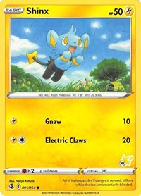 Shinx (#41 Pikachu Stamped) (091/264) [Battle Academy 2022]