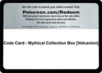 Code Card - Mythical Collection Box [Volcanion] [Generations]