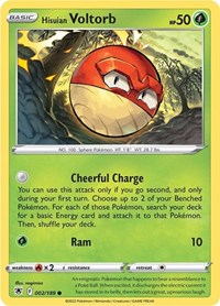 Hisuian Voltorb (002/189) [SWSH10: Astral Radiance]