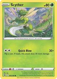 Scyther (005) (005/189) [SWSH10: Astral Radiance]