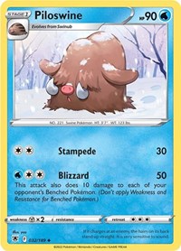 Piloswine (032/189) [SWSH10: Astral Radiance]