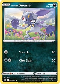 Hisuian Sneasel (092/189) [SWSH10: Astral Radiance]