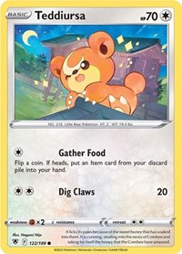 Teddiursa (122/189) [SWSH10: Astral Radiance]
