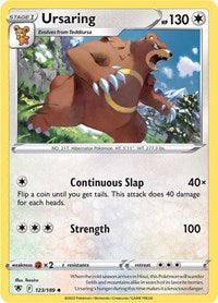 Ursaring (123/189) [SWSH10: Astral Radiance]