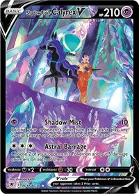 Shadow Rider Calyrex V [SWSH10: Astral Radiance Trainer Gallery]
