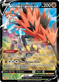 Galarian Zapdos V [SWSH10: Astral Radiance Trainer Gallery]