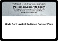 Code Card - Astral Radiance Booster Pack [SWSH10: Astral Radiance]