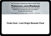 Code Card - Lost Origin Booster Pack [SWSH11: Lost Origin]