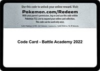 Code Card - Battle Academy 2022 [Battle Academy 2022]