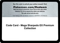 Code Card - Mega Sharpedo EX Premium Collection [SM Base Set]