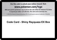 Code Card - Shiny Rayquaza EX Box [XY - Ancient Origins]