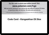 Code Card - Kangaskhan EX Box [XY - Evolutions]