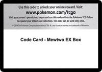 Code Card - Mewtwo EX Box [XY - Evolutions]