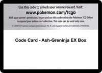 Code Card - Ash-Greninja EX Box [XY - Fates Collide]