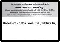Code Card - Kalos Power Tin [Delphox Tin] [XY - Flashfire]
