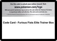 Code Card - Furious Fists Elite Trainer Box [XY - Furious Fists]