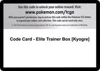 Code Card - Elite Trainer Box [Kyogre] [XY - Primal Clash]