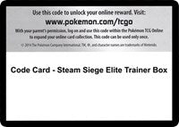 Code Card - Steam Siege Elite Trainer Box [XY - Steam Siege]