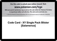 Code Card - XY Single Pack Blister [Salamence] [XY Base Set]