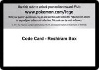 Code Card - Reshiram Box [Emerging Powers]