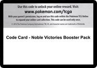Code Card - Noble Victories Booster Pack [Noble Victories]